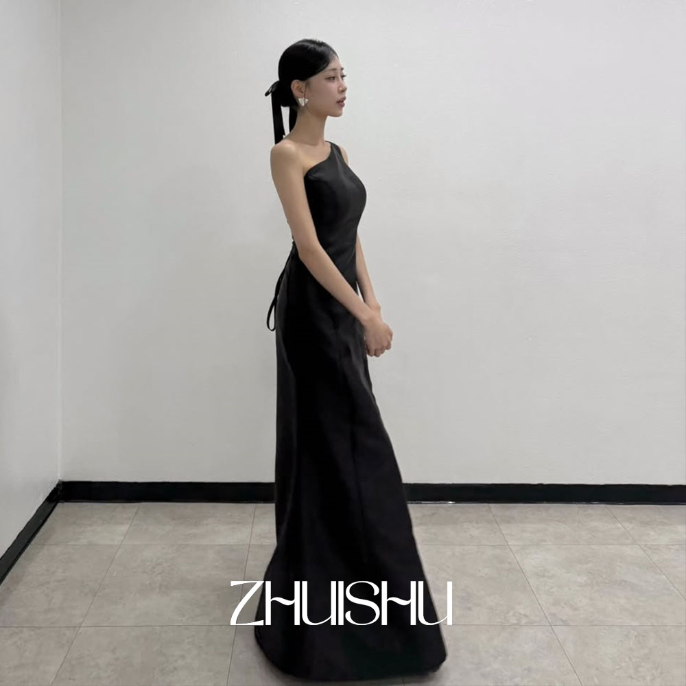 Modern Korean Lifestyle - ZHUISHU черные вечерние платья на одно