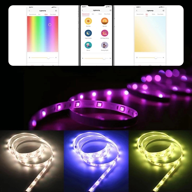 Yeelight Aurora Smart 2M – умн – обзор и цена Yeelight Light Lightstrip